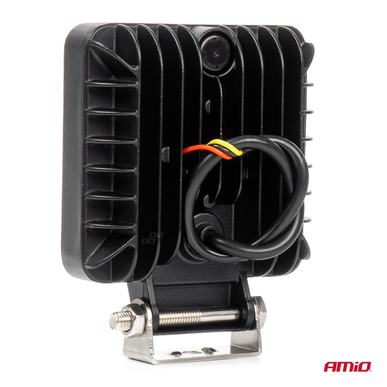 Εικόνα 2 από 8 — Amio – LED Λάμπα Εργασίας 36W 3600lm 6500K με Προειδοποιητικό Φως – 9–36V (Λευκό + Κίτρινο) Spot Αλουμινένια – 1 τεμ. – (04419/AM)