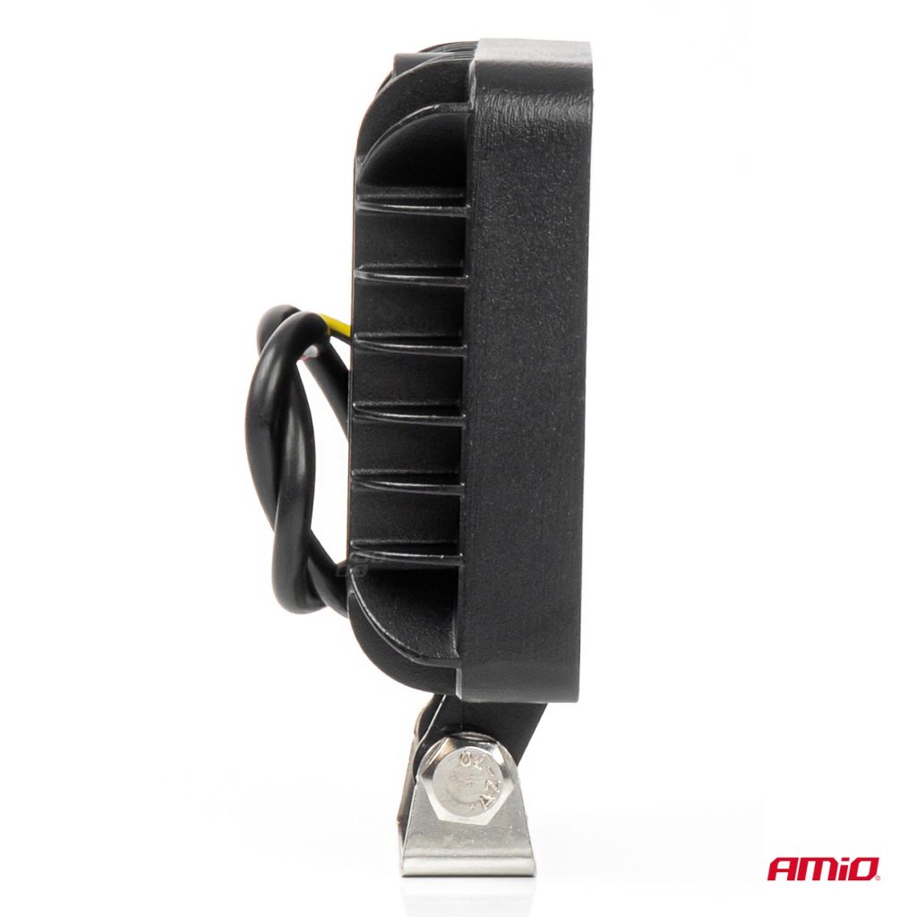 Εικόνα 5 από 8 — Amio – LED Λάμπα Εργασίας 36W 3600lm 6500K με Προειδοποιητικό Φως – 9–36V (Λευκό + Κίτρινο) Spot Αλουμινένια – 1 τεμ. – (04419/AM)