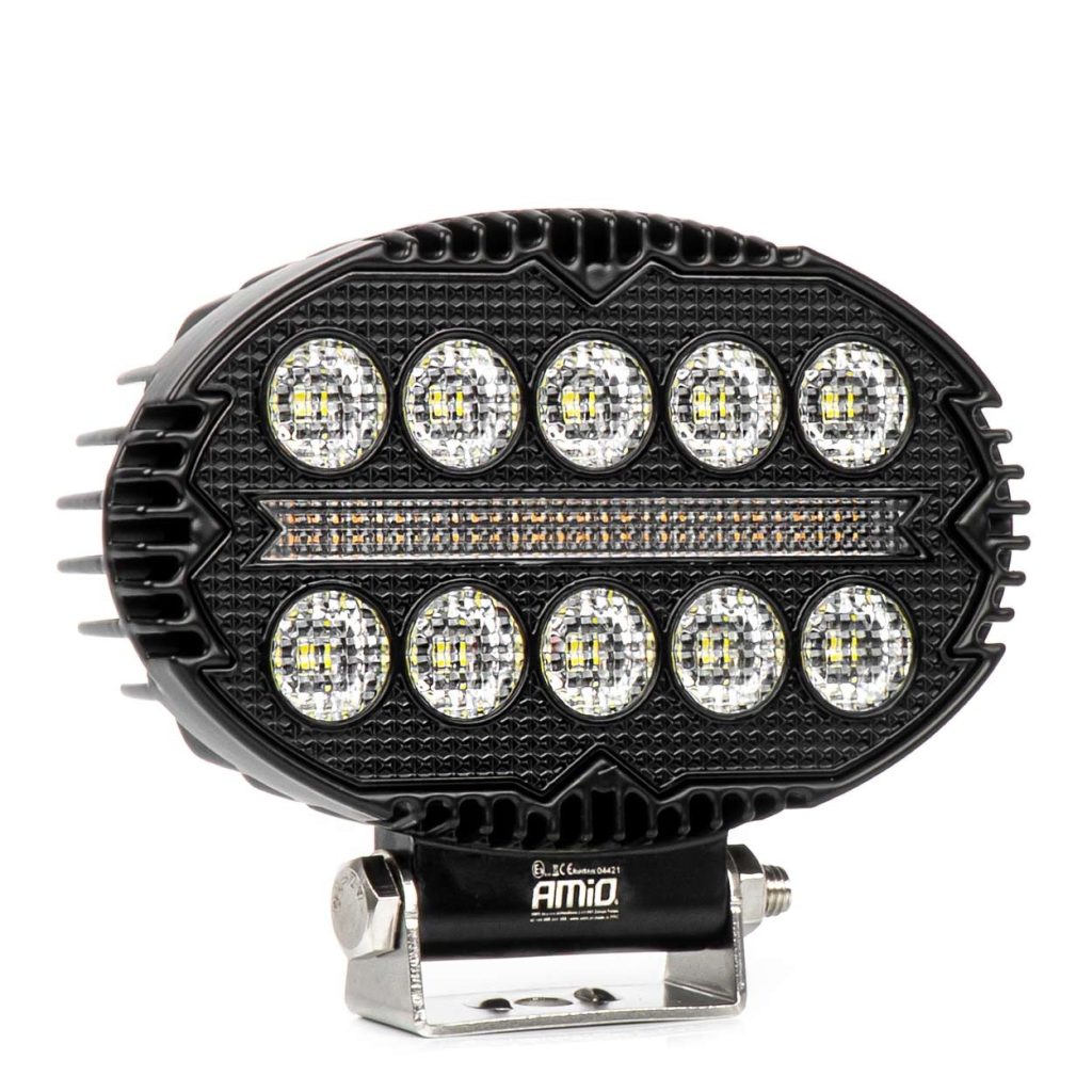 Εικόνα 1 από 8 — Amio – Προβολέας Εργασίας LED AWL77 45W 3000lm 6500K με Λευκό + Κίτρινο φώς προειδοποίησης  9/36V – 1 τεμ. (04421/AM)