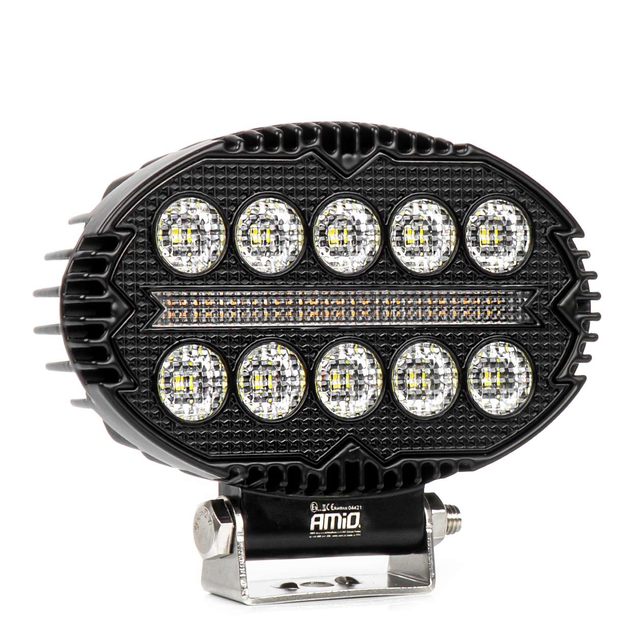 Εικόνα 1 από 8 — Amio – Προβολέας Εργασίας LED AWL77 45W 3000lm 6500K με Λευκό + Κίτρινο φώς προειδοποίησης  9/36V – 1 τεμ. (04421/AM)