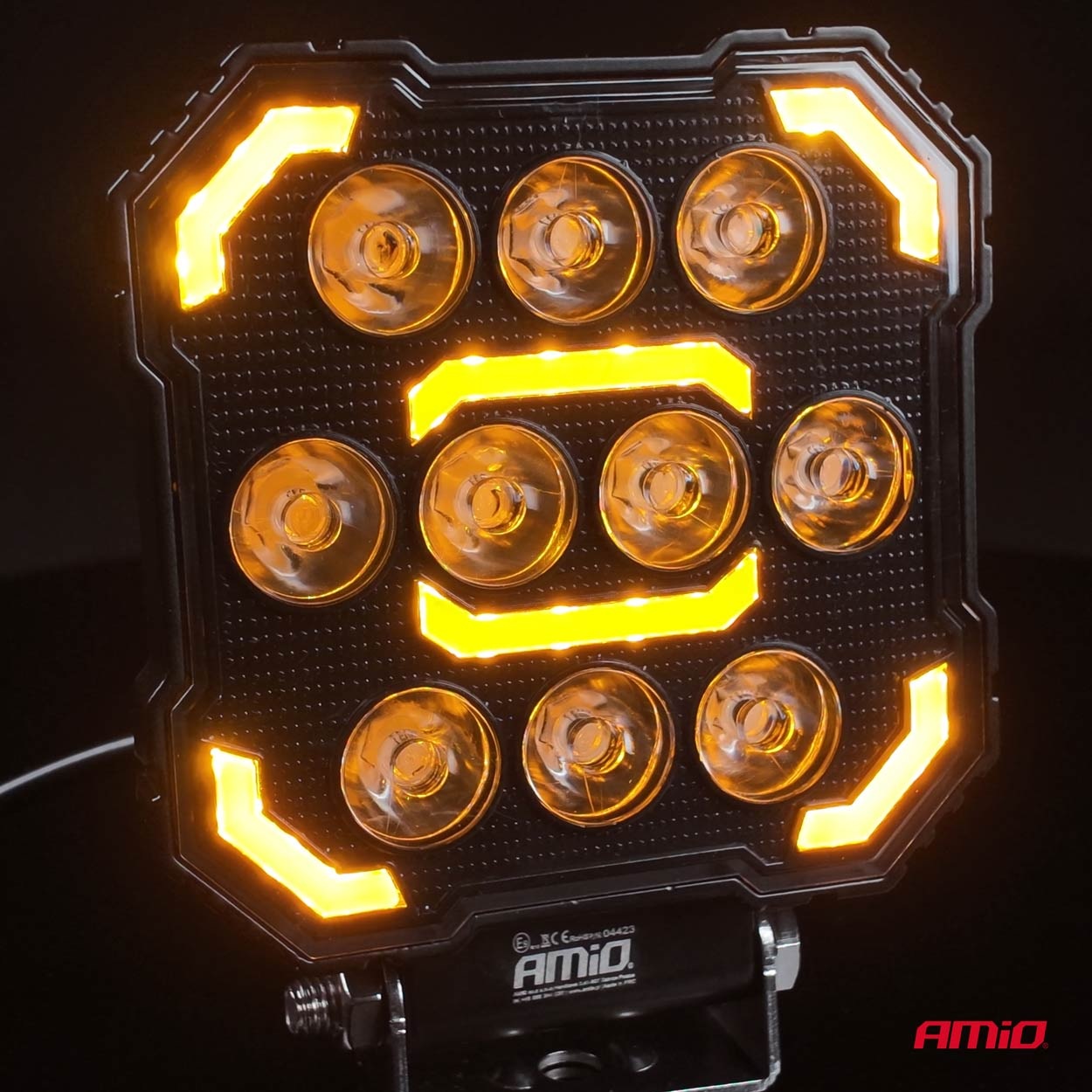 Εικόνα 3 από 8 — Amio – Προβολέας Εργασίας LED AWL79 SPOT 48W 3000lm 6500K με Λευκό + Κίτρινο φώς προειδοποίησης  9/36V – 1 τεμ. (04423/AM)