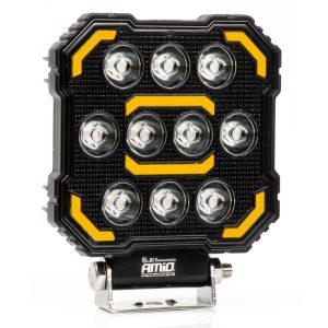 Amio - Προβολέας Εργασίας LED AWL79 SPOT 48W 3000lm 6500K με Λευκό + Κίτρινο φώς προειδοποίησης 9/36V - 1 τεμ. (04423/AM)