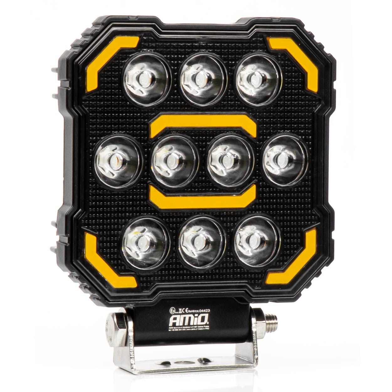 Εικόνα 1 από 8 — Amio – Προβολέας Εργασίας LED AWL79 SPOT 48W 3000lm 6500K με Λευκό + Κίτρινο φώς προειδοποίησης  9/36V – 1 τεμ. (04423/AM)
