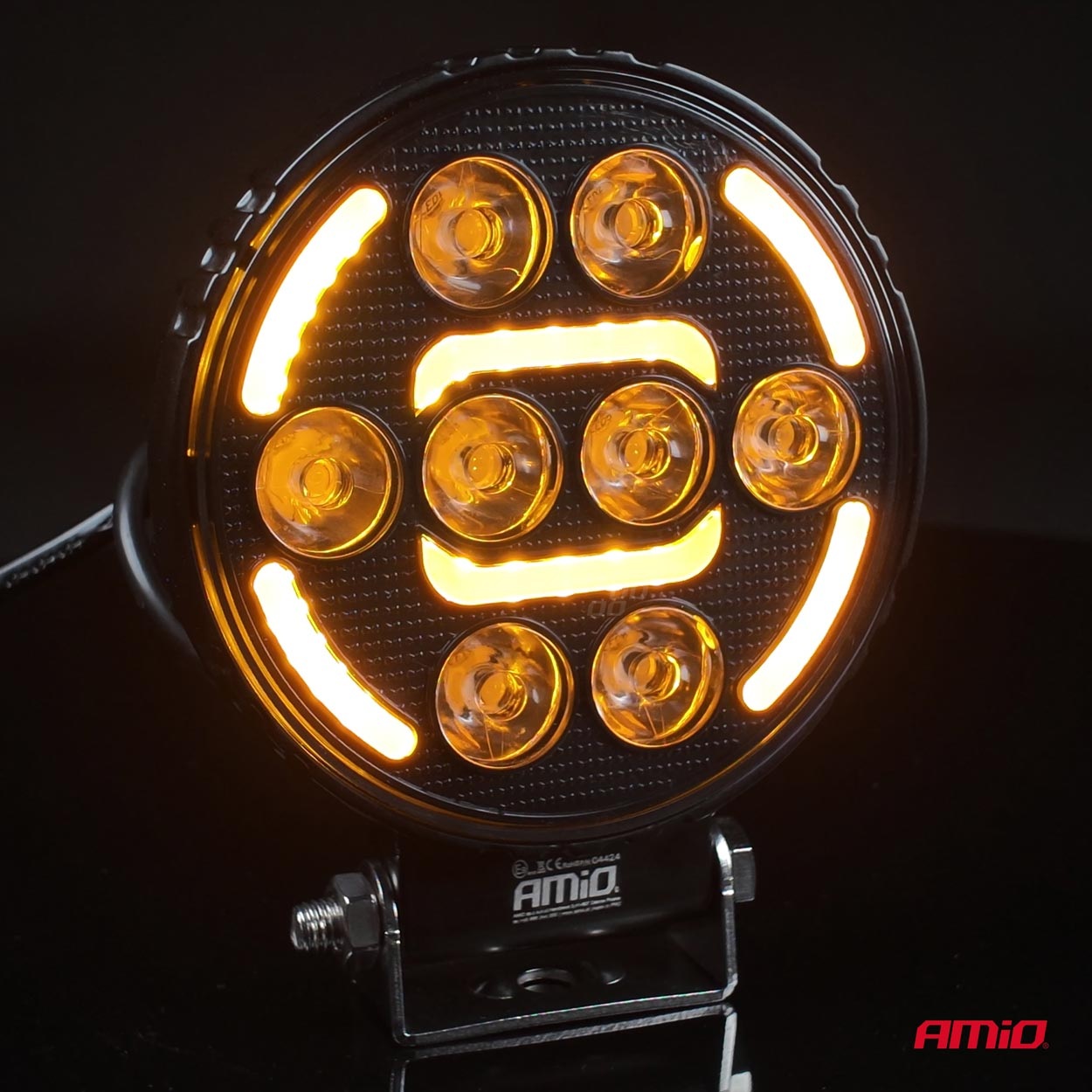 Εικόνα 4 από 9 — Amio – Προβολέας Εργασίας LED AWL80 SPOT 48W 2400lm με Λευκό + Κίτρινο φώς προειδοποίησης  9/36V – 1 τεμ. (04424/AM)