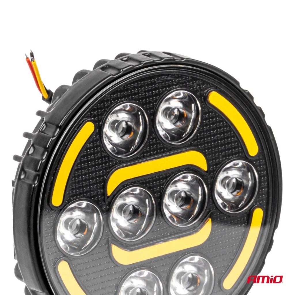 Εικόνα 6 από 9 — Amio – Προβολέας Εργασίας LED AWL80 SPOT 48W 2400lm με Λευκό + Κίτρινο φώς προειδοποίησης  9/36V – 1 τεμ. (04424/AM)