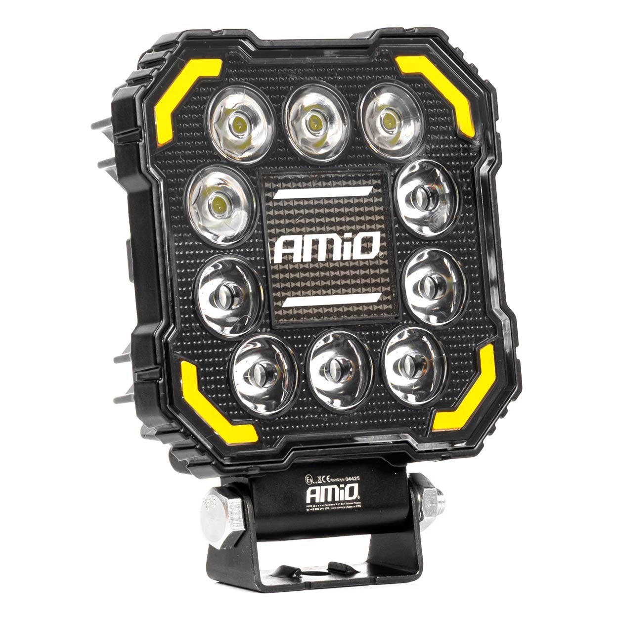 Εικόνα 1 από 10 — Amio – Προβολέας Εργασίας LED AWL81 SPOT 48W 3000lm 6500K με Κίτρινο φώς προειδοποίησης & φωτιζόμενο Logo – 1 τεμ. (04425/AM)