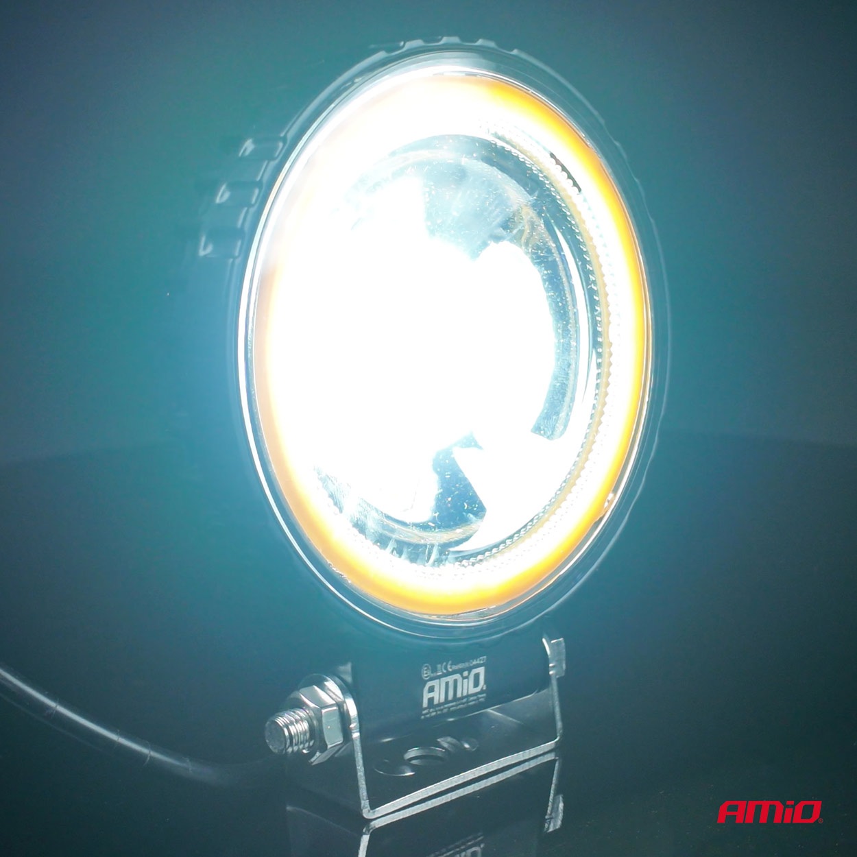Εικόνα 3 από 9 — Amio – Προβολέας Εργασίας LED AWL83 FLOOD 48W 3600lm 6500K με σταθερή Κίτρινη LED μπάρα – 1 τεμ. (04427/AM)