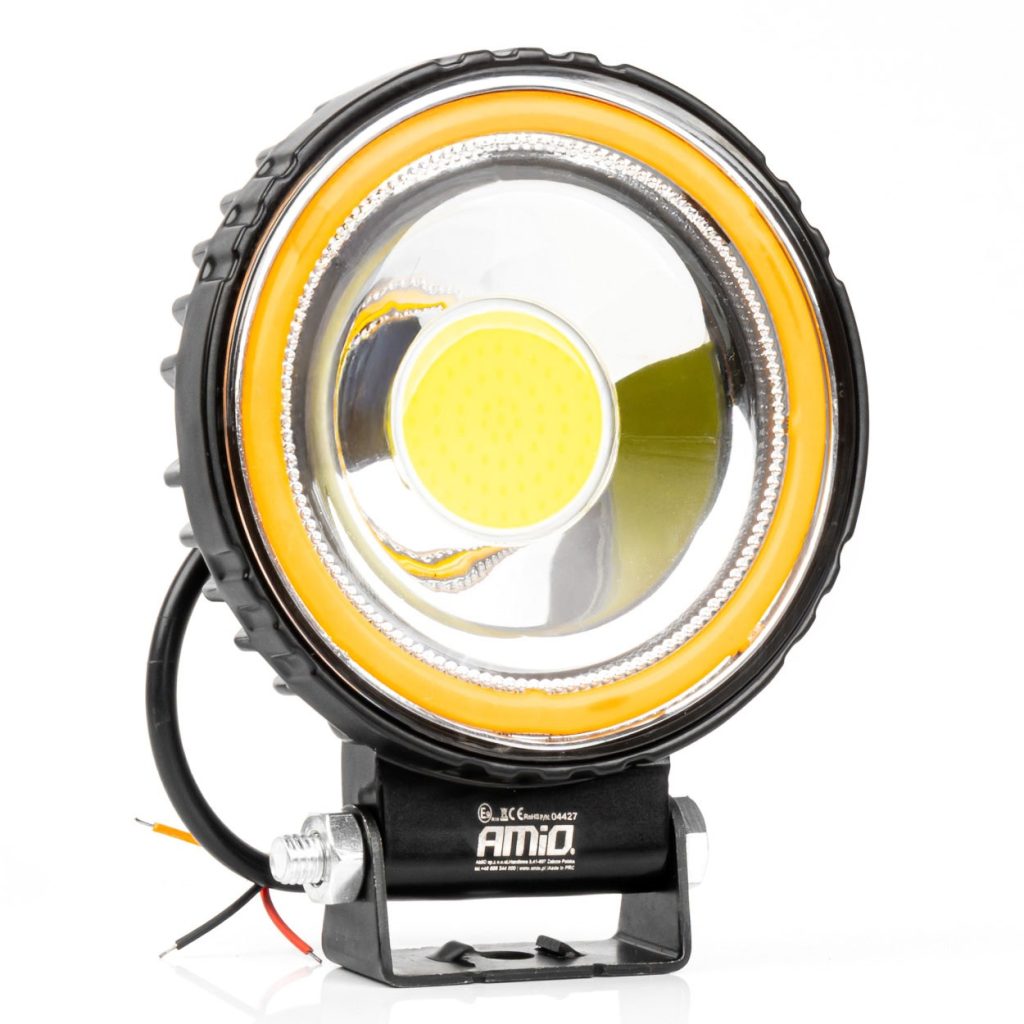 Εικόνα 1 από 9 — Amio – Προβολέας Εργασίας LED AWL83 FLOOD 48W 3600lm 6500K με σταθερή Κίτρινη LED μπάρα – 1 τεμ. (04427/AM)