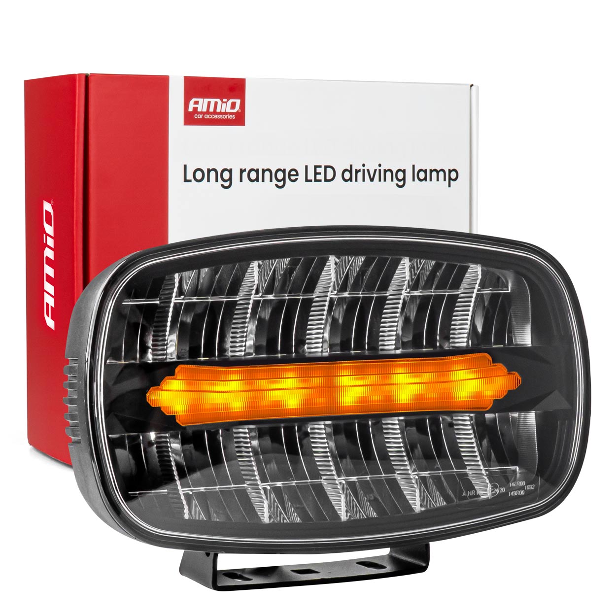 Εικόνα 1 από 9 — Amio – Προβολέας Εργασίας LED Oval με Ενσωματωμένο Φλας 109W 7000lm 9/36V για Φορτηγά Γεωργικά Μηχανήματα και Off-Road Οχήματα – 1 τεμ. (04535/AM)