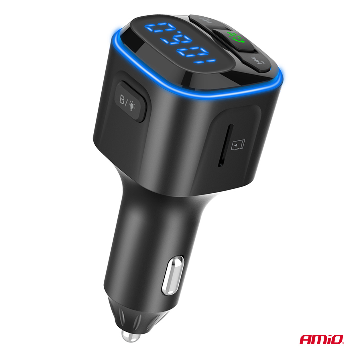 Εικόνα 7 από 11 — Amio – FM Transmitter Αυτοκινήτου 12/24V με 1xUSB Type-A και 2xUSB Type-C – 1 τεμ. (04651/AM)