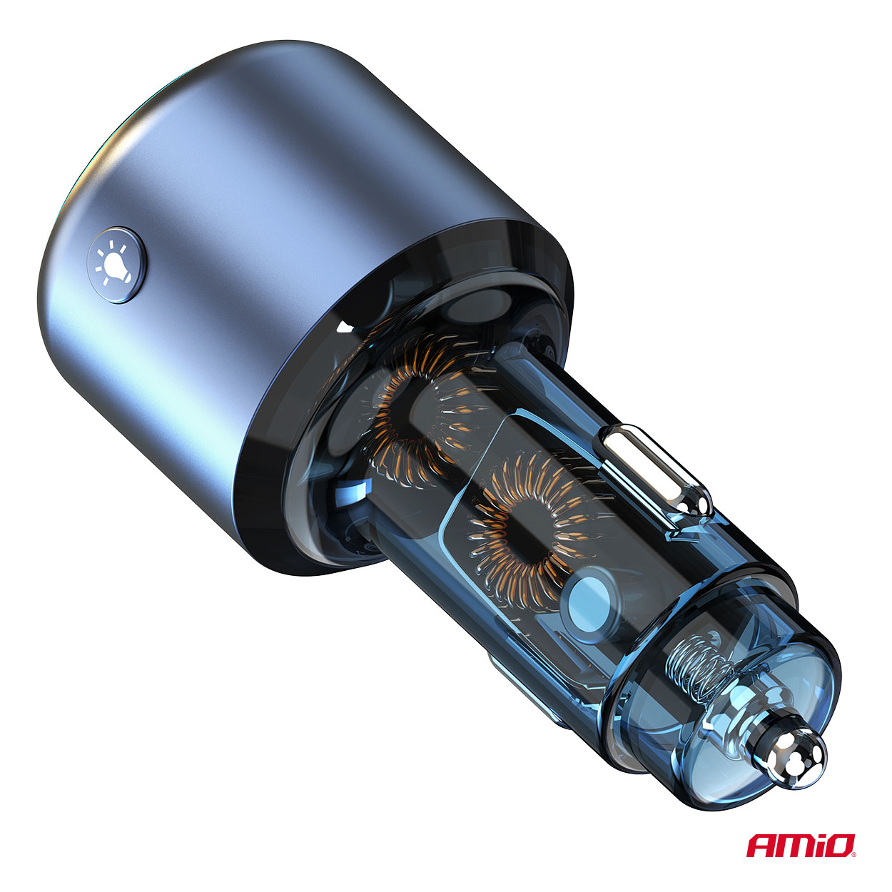 Εικόνα 10 από 11 — Amio – FM Transmitter Αυτοκινήτου 12/24V με 1xUSB Type-A και 1xUSB Type-C – 1 τεμ. (04655/AM)