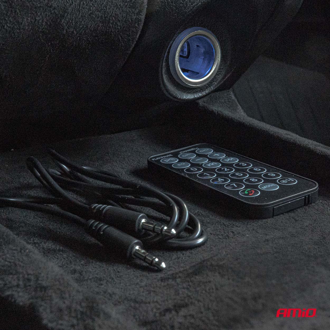 Εικόνα 5 από 12 — Amio – FM Transmitter Αυτοκινήτου 12/24V με 1xUSB Type-A, 1xUSB Type-C και Τηλεχειριστήριο – 1 τεμ. (04657/AM)