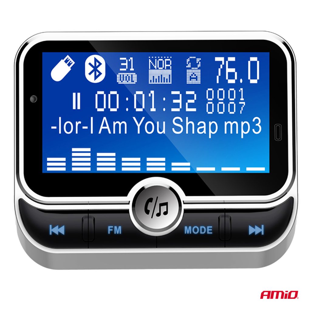 Εικόνα 7 από 12 — Amio – FM Transmitter Αυτοκινήτου 12/24V με 1xUSB Type-A, 1xUSB Type-C και Τηλεχειριστήριο – 1 τεμ. (04657/AM)