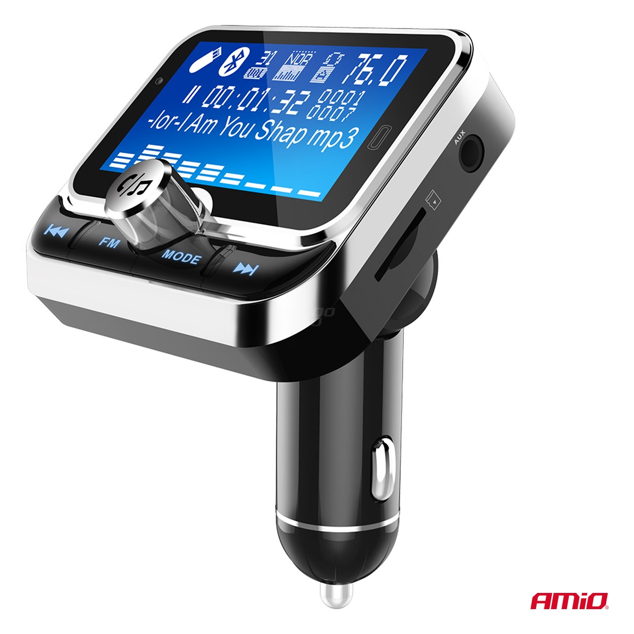 Εικόνα 10 από 12 — Amio – FM Transmitter Αυτοκινήτου 12/24V με 1xUSB Type-A, 1xUSB Type-C και Τηλεχειριστήριο – 1 τεμ. (04657/AM)
