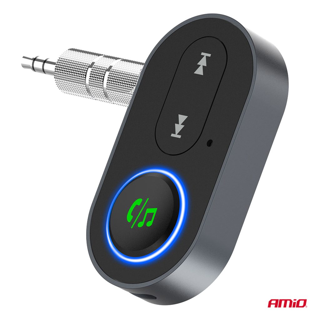 Εικόνα 5 από 10 — Amio – Bluetooth Δέκτης (Receiver) για Ασύρματη Μετάδοση Ήχου με υποδοχή Mini Jack 3.5mm για Αυτοκίνητα και Ηχοσυστήματα – 1 τεμ. (04658/AM)