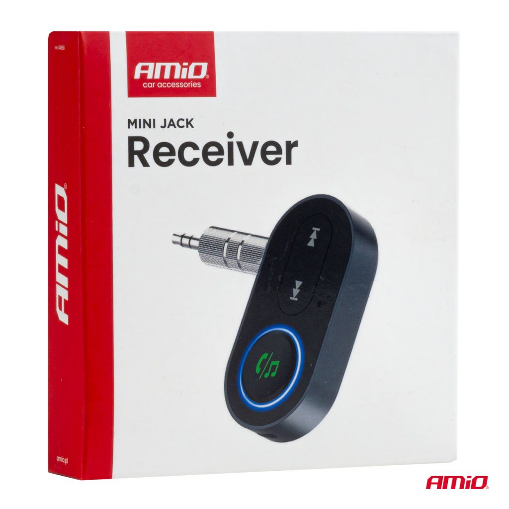 Εικόνα 10 από 10 — Amio – Bluetooth Δέκτης (Receiver) για Ασύρματη Μετάδοση Ήχου με υποδοχή Mini Jack 3.5mm για Αυτοκίνητα και Ηχοσυστήματα – 1 τεμ. (04658/AM)