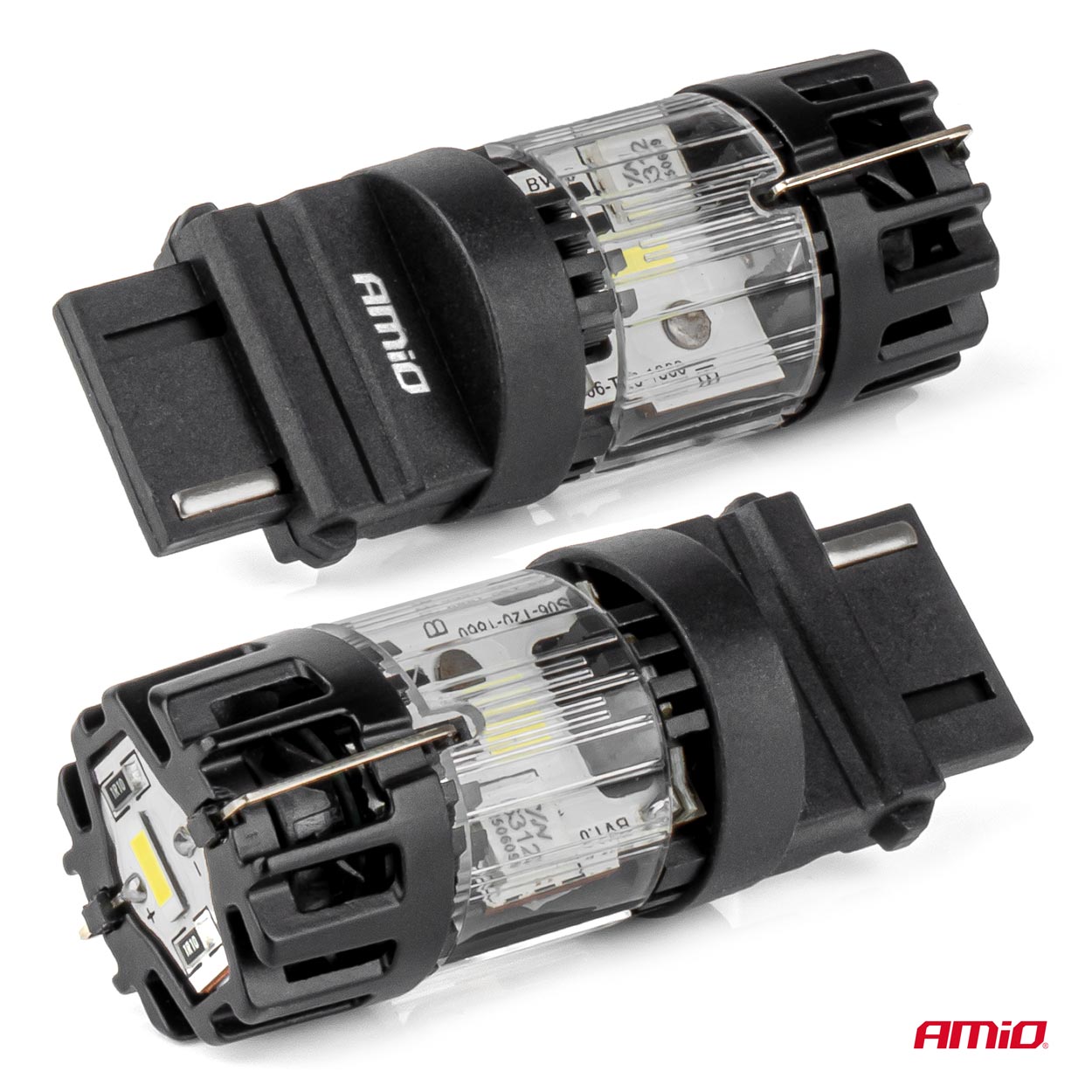 Εικόνα 2 από 5 — Amio – LED CSP P27W 3156 Καρφωτό 12V 66W 4800lm 6500K Full CANBUS για Όπισθεν & Ισχυρό Φως – 1 Τεμ. (04690/AM)