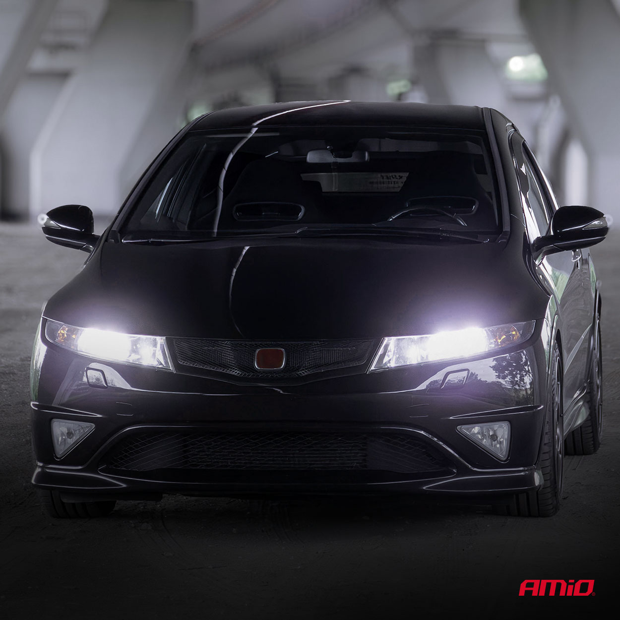 Εικόνα 10 από 10 — Amio – Λαμπτήρες LED F25 PRO Black Edition H3 68W 12-24V Full CAN Bus με Φωτεινότητα 7646lm σε Ψυχρό Λευκό 6000K για Επιβατικά Αυτοκίνητα & Φορτηγά – Σετ 2 τεμ. (04718/AM)