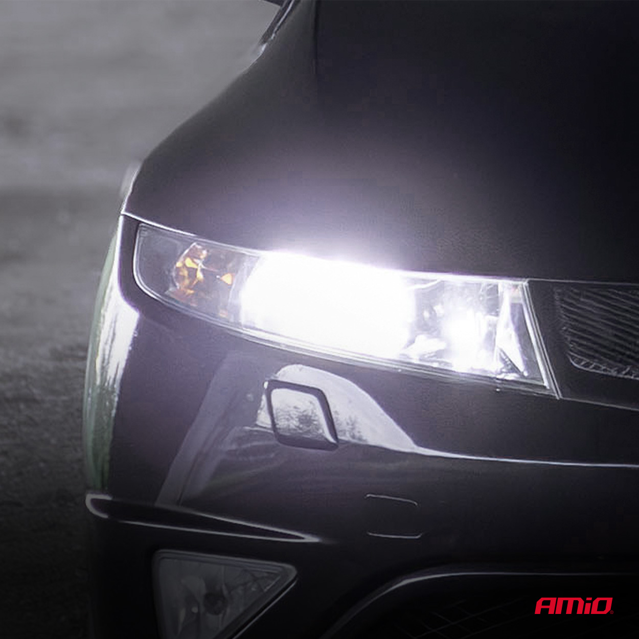 Εικόνα 9 από 10 — Amio – Λαμπτήρες LED F25 PRO Black Edition H3 68W 12-24V Full CAN Bus με Φωτεινότητα 7646lm σε Ψυχρό Λευκό 6000K για Επιβατικά Αυτοκίνητα & Φορτηγά – Σετ 2 τεμ. (04718/AM)