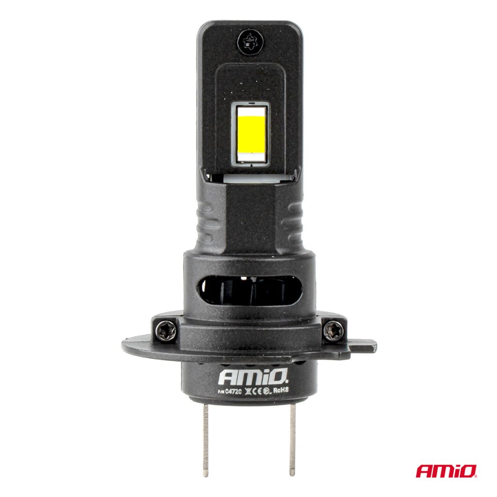 Εικόνα 2 από 10 — Amio – Λαμπτήρες LED F25 PRO Black Edition H7 68W 12-24V Full CAN Bus με Φωτεινότητα 7646lm σε Ψυχρό Λευκό 6000K για Επιβατικά Αυτοκίνητα & Φορτηγά – Σετ 2 τεμ. (04720/AM)