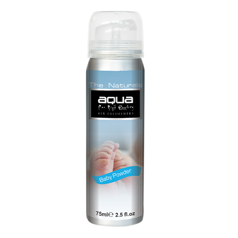 Εικόνα 1 από 1 — Aqua – ΑΡΩΜΑΤΙΚΟ ΑΥΤΟΚΙΝΗΤΟΥ ΣΕ ΣΠΡΕΙ (SPRAY) ΜΕ ΑΡΩΜΑ ΤΑΛΚ/ΠΟΥΔΡΑ (BABY POWDER) FLAVORS SERIES 75ml AQUA – 1 TEM. (10-261/AQ)