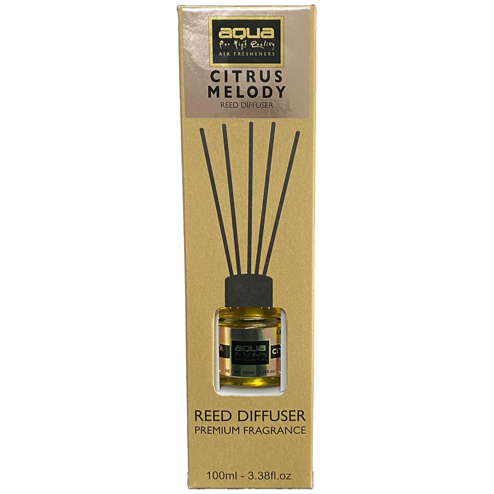 Εικόνα 1 από 1 — Aqua – Αρωματικό Χώρου Citrus Melody Home Reed Diffuser με 6 Στικς Aqua 100 ml – 1 τμχ (10-845/AQ)