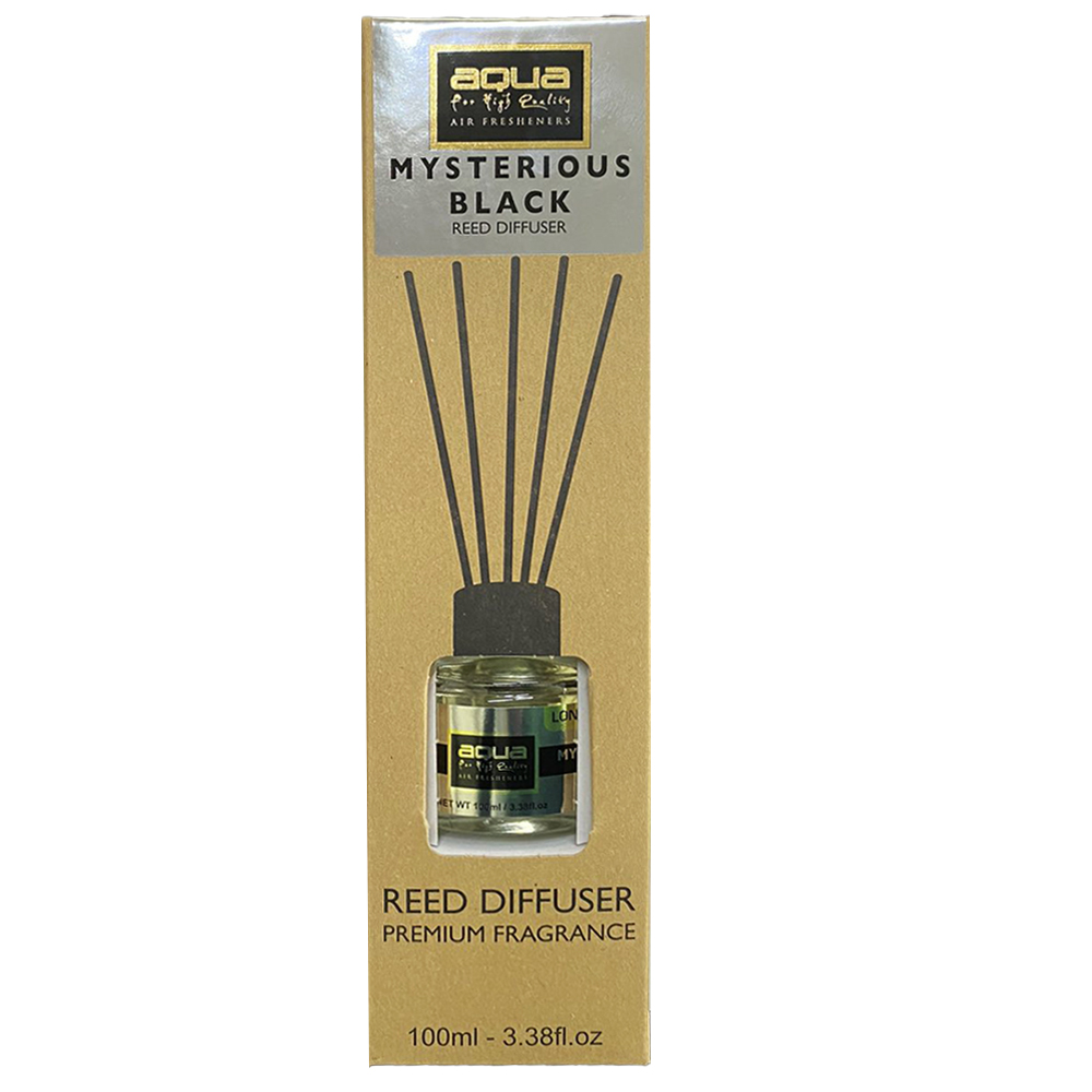Εικόνα 1 από 1 — Aqua – Αρωματικό Χώρου Mysterious Black Home Reed Diffuser με 6 Στικς Aqua 100 ml – 1 τμχ (10-847/AQ)