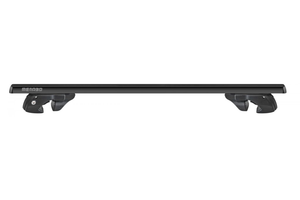 Εικόνα 3 από 7 — MENABO ΜΠΑΡΕΣ ΟΡΟΦΗΣ ΑΛΟΥΜΙΝΙΟΥ SHERMAN BLACK 120 cm ΣΕ ΜΑΥΡΟ ΧΡΩΜΑ ΓΙΑ Buick Terranza 5 doors 2005>2007 ΜΕ RAISED RAILS (Παράλληλες Μπάρες με Κενό) – 2 ΤΕΜ. (12280/MB)