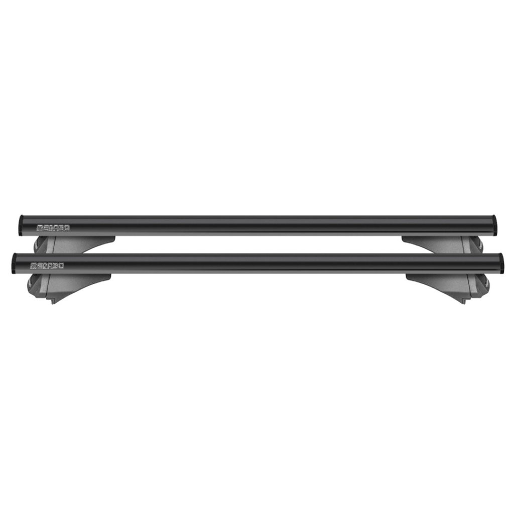 Εικόνα 1 από 4 — MENABO ΜΠΑΡΕΣ ΟΡΟΦΗΣ ΑΛΟΥΜΙΝΙΟΥ LEOPARD XL BLACK 135 cm ΣΕ ΜΑΥΡΟ ΧΡΩΜΑ ΓΙΑ Chery Tiggo 3 / J11 / Ruihu 5 doors 2013> ME FLUSH RAILS – 2 ΤΕΜ. (12360/MB)