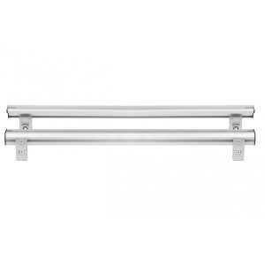 ΒΑΣΕΙΣ ΣΤΗΡΙΞΗΣ ΑΛΟΥΜΙΝΙΟΥ TBR FIXING PROFILE KIT XL 146,6 cm ΣΕ ΑΣΗΜΙ ΧΡΩΜΑ ΜΕ ΥΠΟΔΟΧΕΣ T-SYSTEM ΓΙΑ ΜΠΑΡΕΣ TBR ΚΑΡΟΤΣΑΣ ΣΕ PICKUP ΚΑΙ ΑΓΡΟΤΙΚΑ ΟΧΗΜΑΤΑ MENABO - 2 ΤΕΜ.
