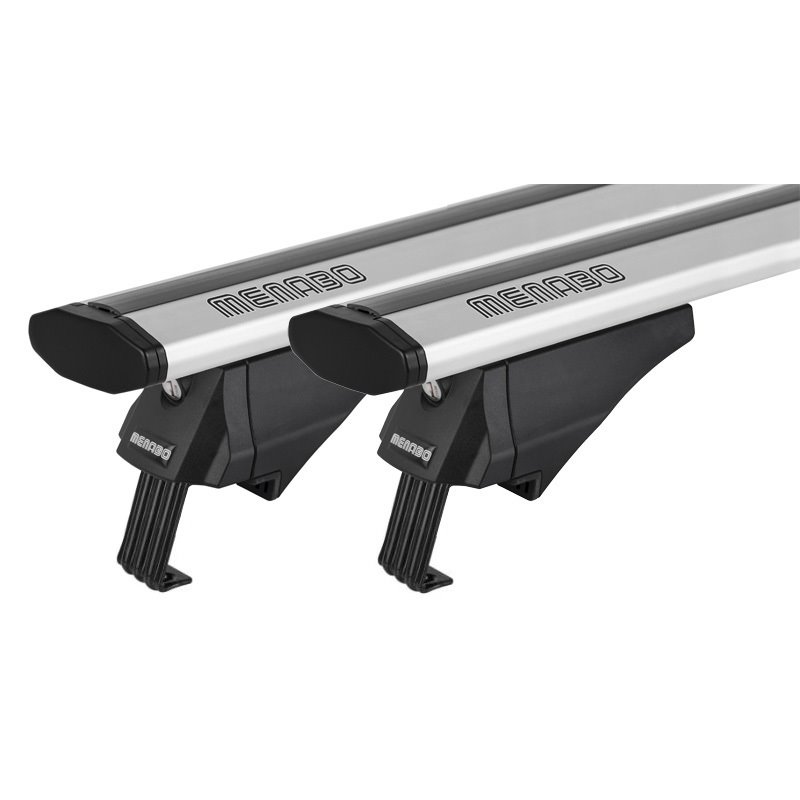 Εικόνα 1 από 6 — MENABO ΜΠΑΡΕΣ ΟΡΟΦΗΣ ΑΛΟΥΜΙΝΙΟΥ BLADE M SILVER 118 cm ΜΕ ΑΚΡΑ ALFA HIGH ΓΙΑ GMC Acadia 5 doors 2017> ΜΕ FLUSH RAILS – 2 ΤΕΜ. (12920/MB)