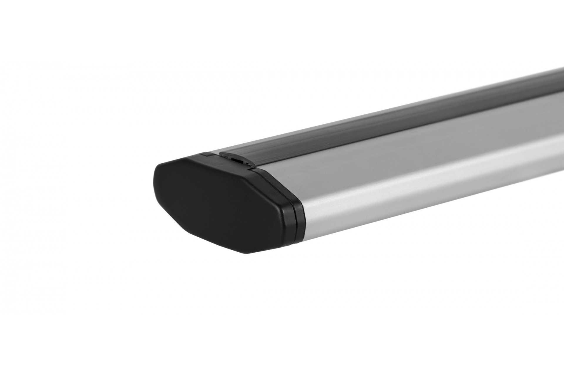 Εικόνα 4 από 5 — ΜΠΑΡΕΣ ΟΡΟΦΗΣ ΑΛΟΥΜΙΝΙΟΥ BLADE L SILVER 127cm ΜΕ ΑΚΡΑ GAMMA FLAT ΓΙΑ FLUSH / STANDARD RAILS MENABO – 2 ΤΕΜ.