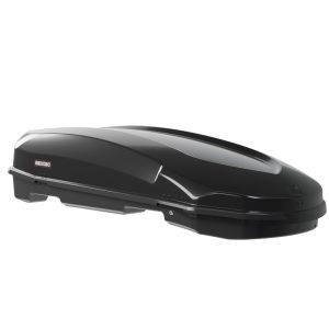 Menabo - Μπαγκαζιέρα Οροφής Satellite 600 Duo Black με T-track σε Μαύρο Γυαλιστερό Χρώμα από ABS Πλαστικό με Διαστάσεις 197,6x94,1x46,7 cm - 1 Τεμ. (14280/MB)