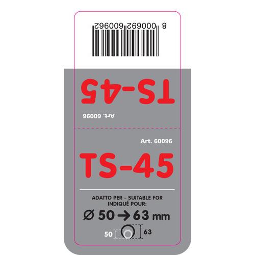 Εικόνα 3 από 5 — ΑΚΡΟ ΕΞΑΤΜΙΣΗΣ TS-45 50-63mm – ΛΟΞΟ 90 ΜΟΙΡΕΣ