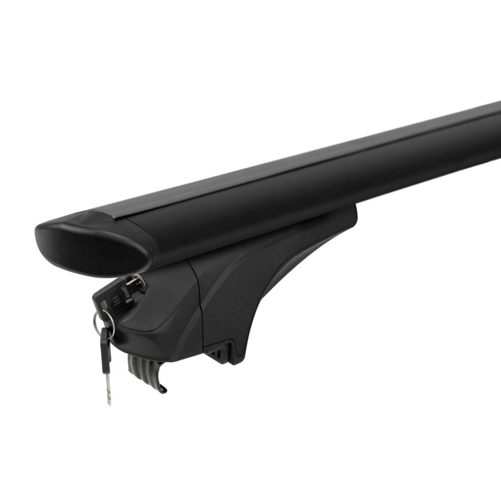 Εικόνα 4 από 6 — MENABO ΜΠΑΡΕΣ ΑΛΟΥΜΙΝΙΟΥ SONIC BLACK 120 cm ΣΕ ΜΑΥΡΟ ΧΡΩΜΑ ΓΙΑ Chery Kaiyi X3 5 doors 2022> ΜΕ FLUSH RAILS – 2 ΤΕΜ. (14680/MB)