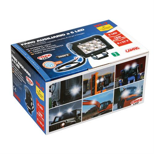 Εικόνα 3 από 5 — ΠΡΟΒΟΛΕΑΣ ΕΡΓΑΣΙΑΣ  CREE LED WL-7 10/32V 6LED 18W 1560LM 6.000K ΜΕ ΦΩΣ ΚΑΡΦΙ (112 x 113 x 66 mm)-1ΤΕΜ.