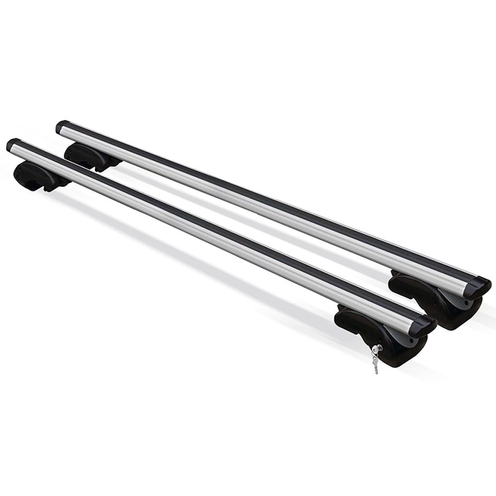 Εικόνα 1 από 3 — MENABO ΜΠΑΡΕΣ ΟΡΟΦΗΣ ΑΛΟΥΜΙΝΙΟΥ DOZER XXL 150 cm ΣΕ ΑΣΗΜΙ ΧΡΩΜΑ ΓΙΑ Isuzu D-Max 4 doors 2002>2012 ΜΕ RAISED RAILS (Παράλληλες Μπάρες με Κενό) – 2 ΤΕΜ. (7500/MB)