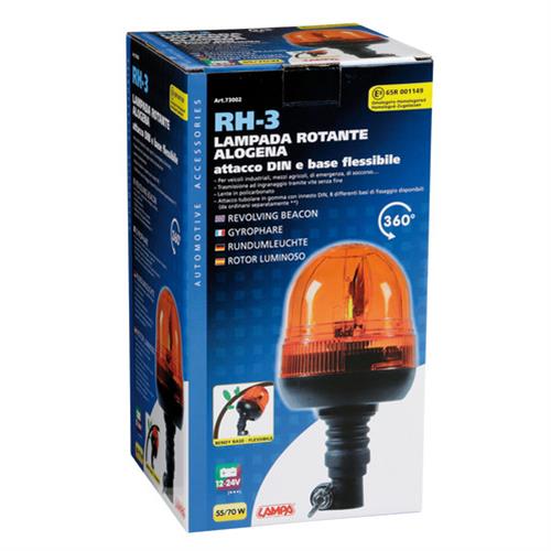 Εικόνα 5 από 5 — Φάρος με ελαστική βάση RH-3 12V/24V με DIN 125x235mm