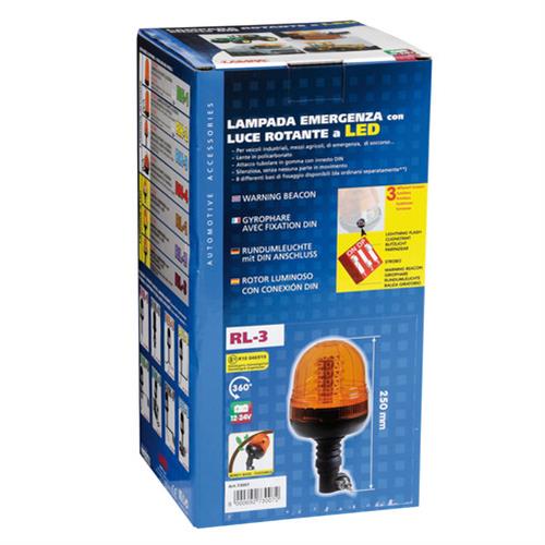 Εικόνα 5 από 5 — Φάρος βιδωτός Ελαστικός RL-3 12V/24V με DIN 125x250mm