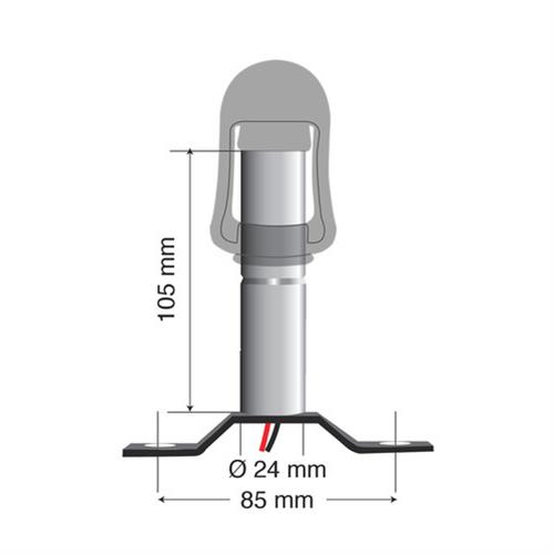 Εικόνα 2 από 3 — Βάση Στήριξης Φάρου FIX-3 85mm