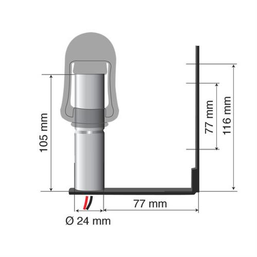 Εικόνα 2 από 3 — Βάση Στήριξης Φάρου FIX-4 77mm