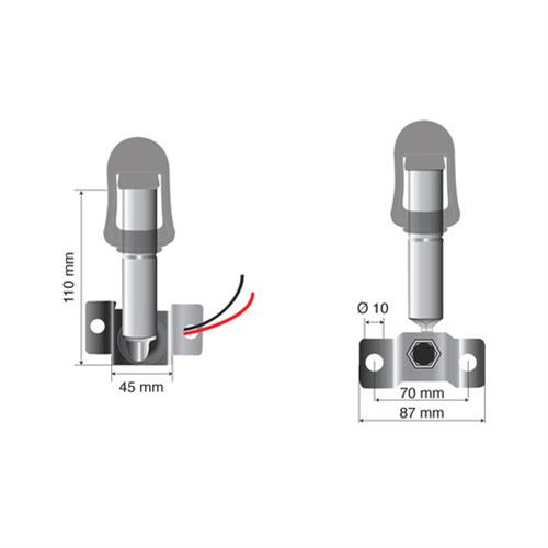 Εικόνα 2 από 3 — Βάση Στήριξης Φάρου FIX-8 70mm