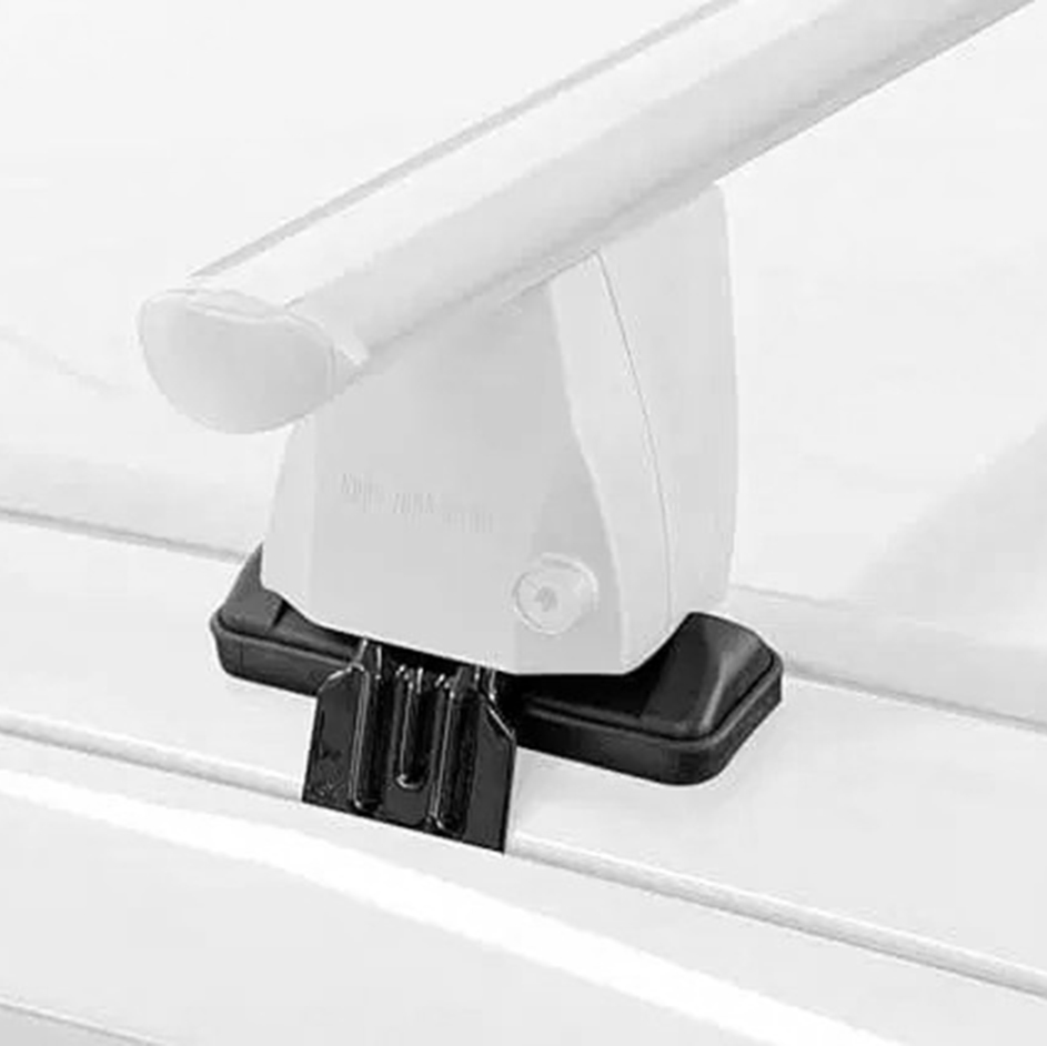 Εικόνα 2 από 3 — Menabo – Σετ Άκρα (Πόδια) Kit Type G για Μπάρες Οροφής Delta Black / Silver – 1 Σετ (15990/MB)