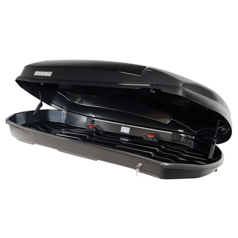 Εικόνα 2 από 7 — Menabo – Μπαγκαζιέρα Οροφής Satellite 600 Duo Black Crab με Δαγκάνες σε Μαύρο Γυαλιστερό Χρώμα από ABS Πλαστικό με Διαστάσεις 197,6×94,1×46,7 cm – 1 Τεμ. (16920/MB)