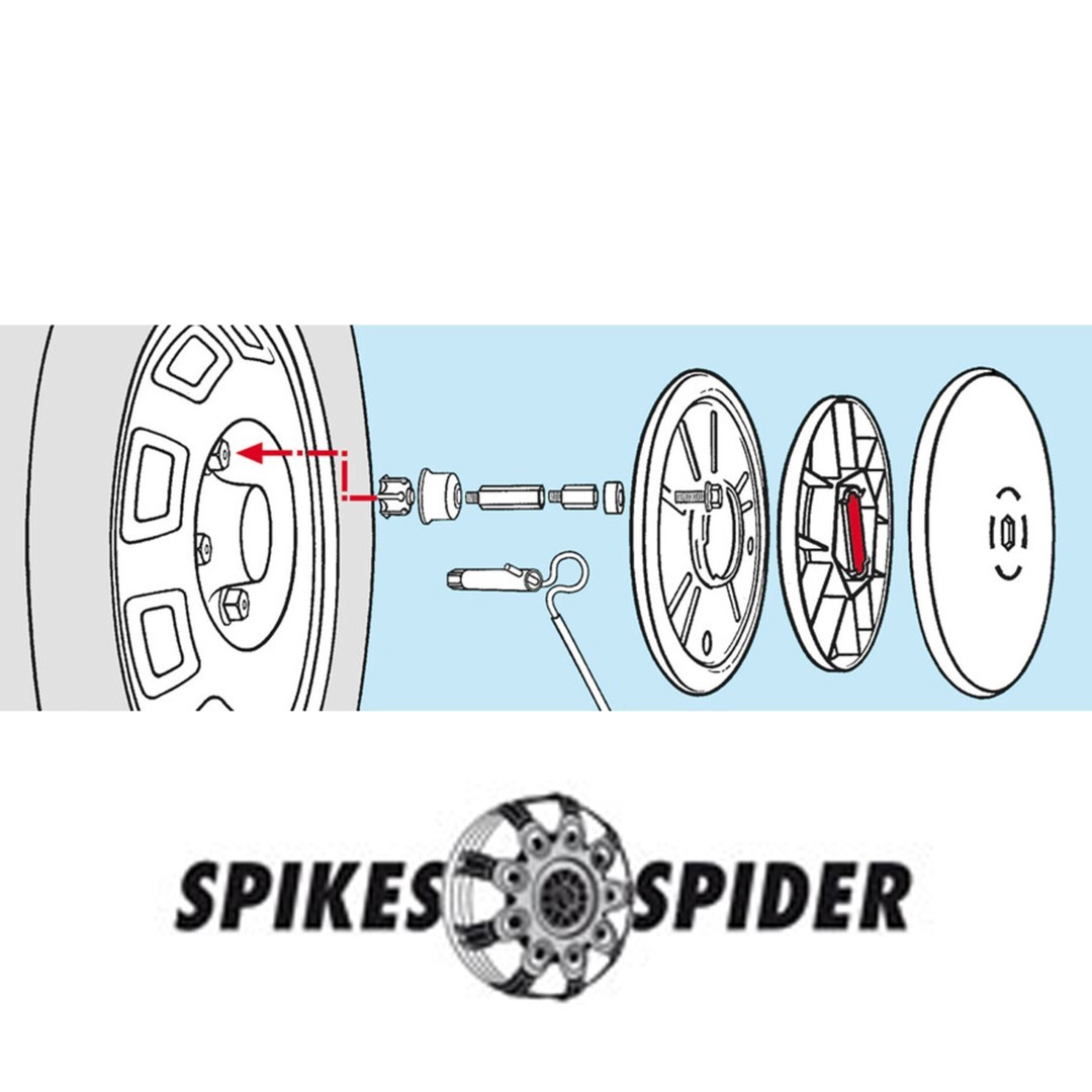 Εικόνα 3 από 4 — ΑΝΤΑΠΤΟΡΕΣ 17 mm ΓΙΑ SPIKES SPIDER ΑΛΥΣΙΔΕΣ (2 ΤΕΜ.)