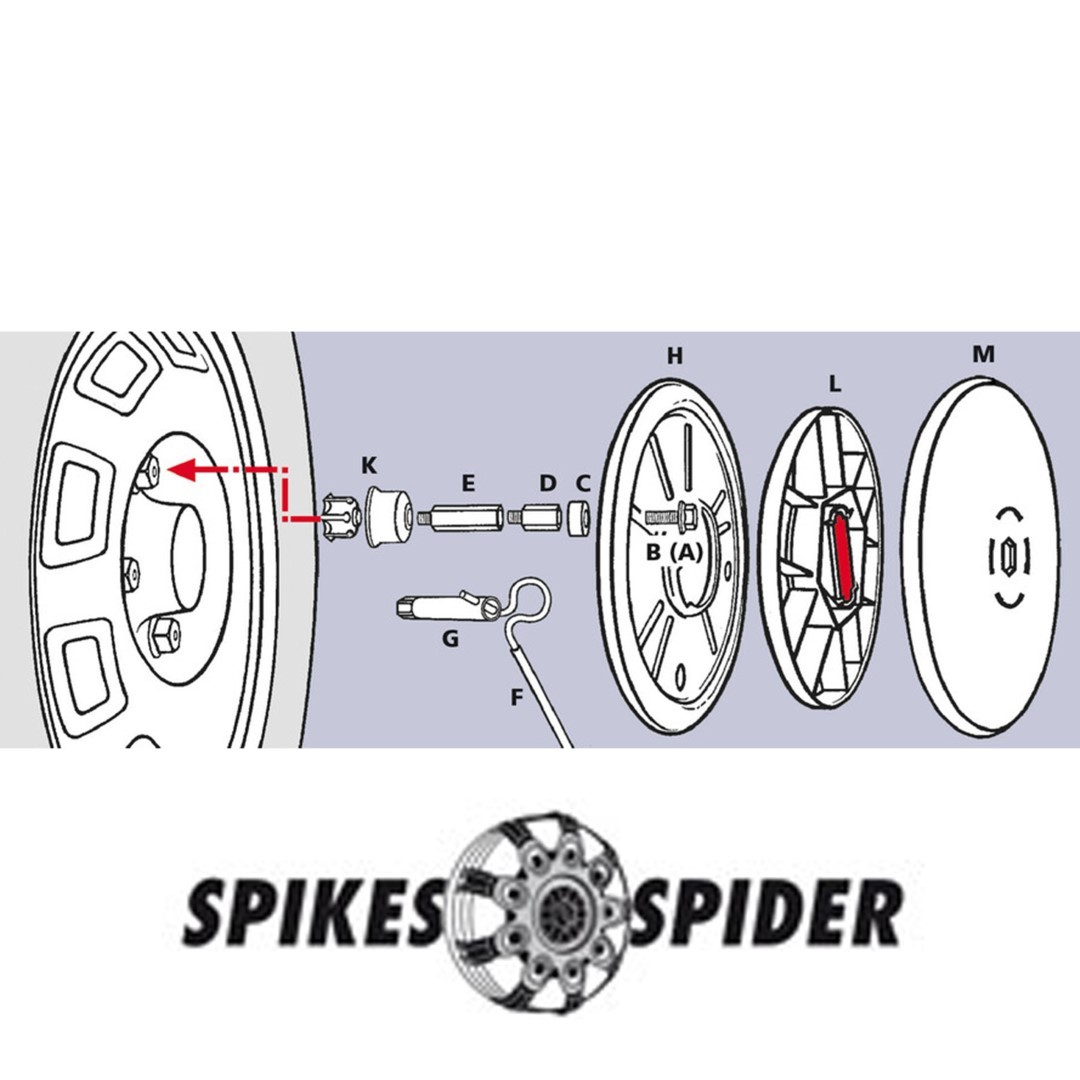 Εικόνα 4 από 4 — ΑΝΤΑΠΤΟΡΕΣ 17 mm ΓΙΑ SPIKES SPIDER ΑΛΥΣΙΔΕΣ (2 ΤΕΜ.)