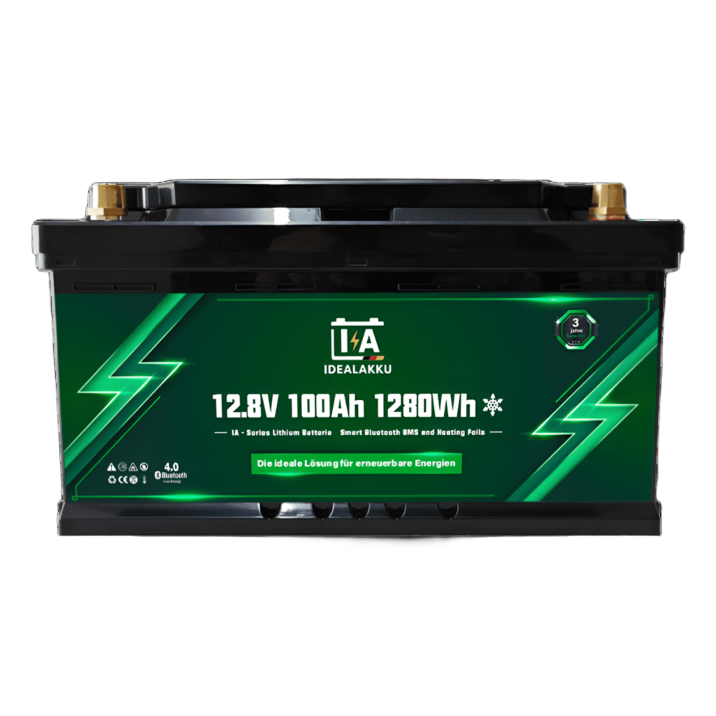 Εικόνα 1 από 2 — Μπαταρία λιθίου IDEALAKKU IA-12-100 LifePo4 12.8V 100Ah 1280Wh με bluetooth