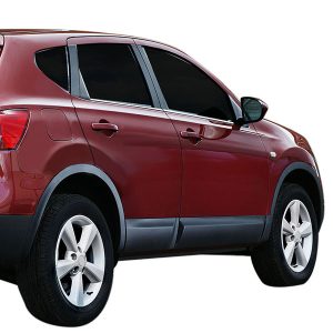 TRIM ΠΑΡΑΘΥΡΩΝ ΑΥΤΟΚΟΛΛΗΤΑ ΧΡΩΜΙΟΥ ΓΙΑ NISSAN QASHQAI 5D 2007-2010 4ΤΕΜ.