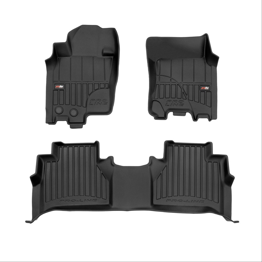Εικόνα 1 από 5 — Πατάκια Αυτοκινήτου ProLine Nissan Navara 2014-> 4D 3τμχ Frogum