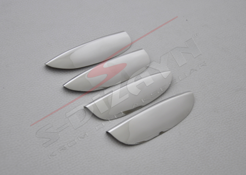 Εικόνα 2 από 2 — ΧΕΡΟΥΛΙΑ ΠΟΡΤΑΣ ΓΙΑ DACIA LOGAN FAZ 2 FACELIFT 2008-2013  ΧΡΩΜΙΟ ΜΕΤΑΛΛΙΚΑ 4ΤΕΜ.